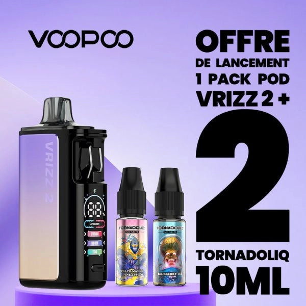 1 Pack Pod Vrizz 2 + 2 Tornadoliq 10ml