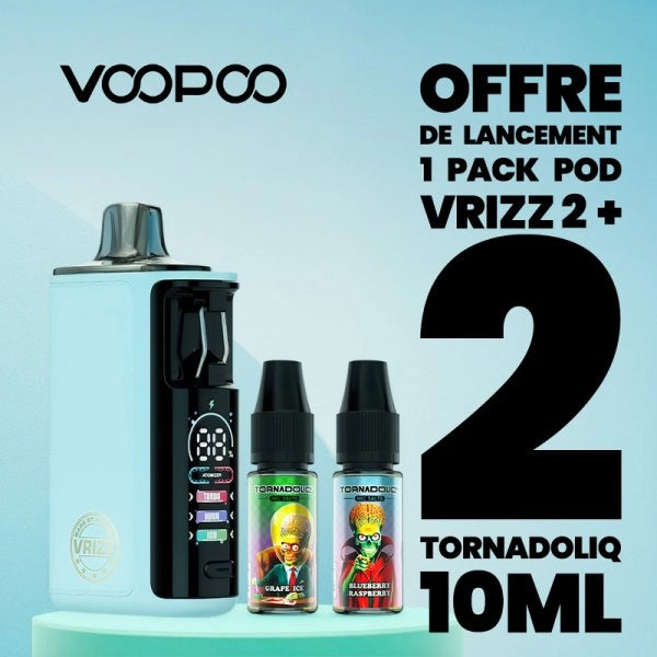 1 Pack Pod Vrizz 2 + 2 Tornadoliq 10ml